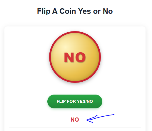 yes or no tool results