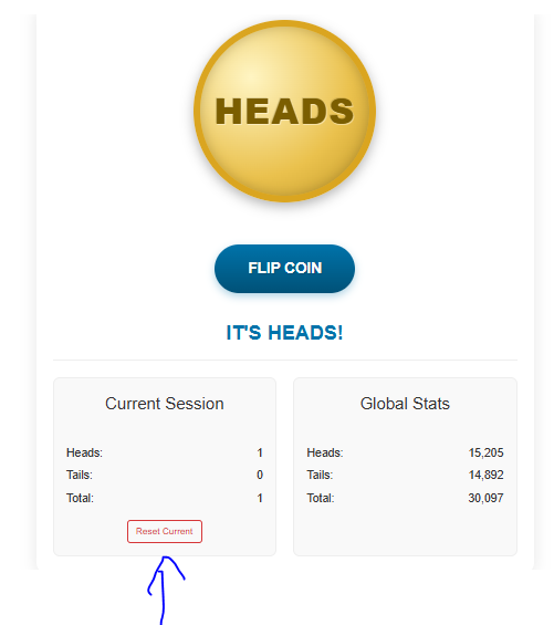 How to Reset Your Session for coin flip