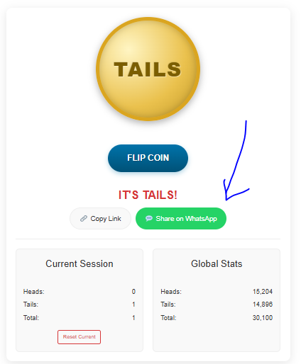 share your coin flip results